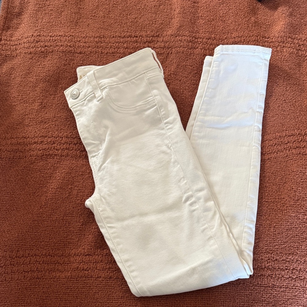 American Eagle Outfitters Women's Cream Skinny Jeans